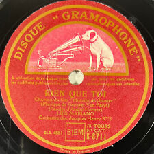 Luis Mariano : Je chante pour toi que j'aime DISQUE 78 tours GRAMOPHONE K-8711