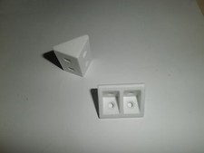 Lot de 1000 equerres plastique PVC blanches pour assemblage de meubles panneaux