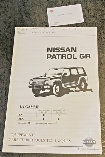 Brochure vente nissan - brochure, de