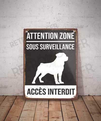 Plaque métal vintage - , accès