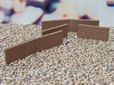 Nouveau Mur En Brique Rouge OO Échelle 1:76 Modèles De Train Ferroviaire 6 Pack