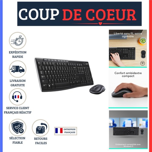Logitech mk270 combo clavier - mk270,