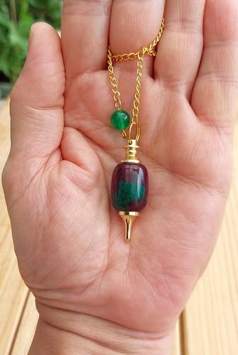 Pendule rubis zoizite - rubis,