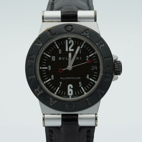 Bulgari aluminium quartz femme - aluminium,