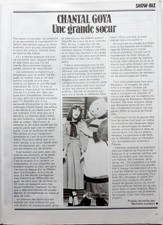 CHANTAL GOYA =  COUPURE de