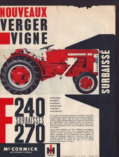 TRACTEUR VERGER VIGNE 240 &