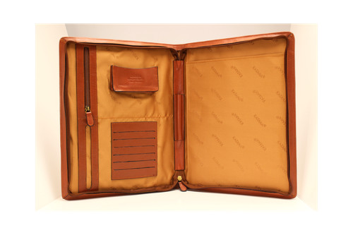 Porte document zippé cuir - porte,
