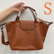 LONGCHAMP  Le Pliage Cuir S Handbag Nuts- Leather New Japan