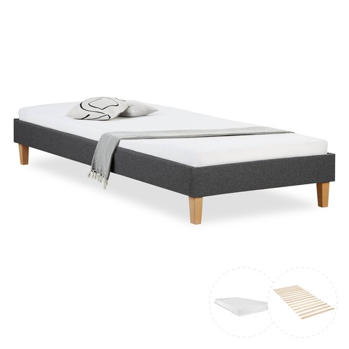 Lit rembourré 90x200 - , de