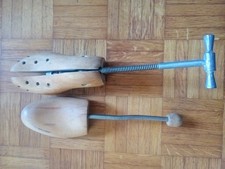 EMBAUCHOIR à chaussure ajustable à vis ancien + Tendeur ressort 43/44