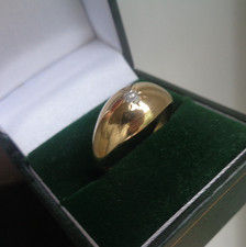 Or Diamant Chevalière 9ct or