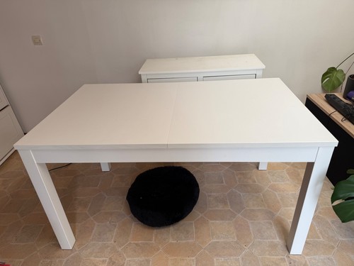 Table blanche cuisine salle - table, de