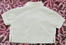 Ancien petit gilet garçon fait main, blanc, VINTAGE, taille 5-6 ans (4)