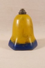 ANTIQUE ART NOUVEAU ERA GLASS PASTE TULIP LAMP