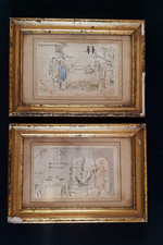 2 ANCIENS DESSINS LE RENARD ET