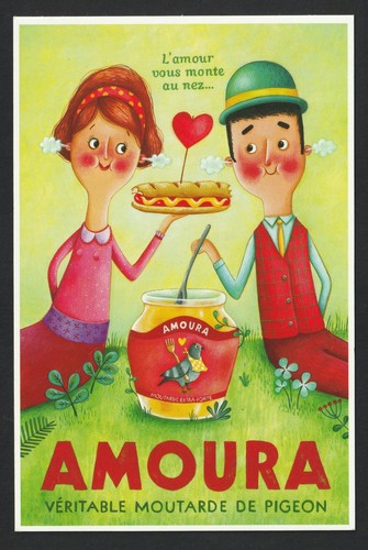 Carte postale amoura - cp,