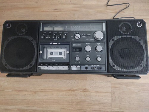 Vintage radio cassette boombox - vintage,