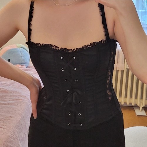 Corset noir cannelle - noir,