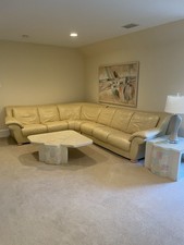 Leather Sofa Set High Quality Pre Owned In Very Good Condition - Natuzzi