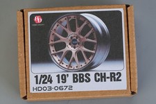 Hobby Design BBS CH R2 19 Inch Wheel Set Resin Metal Decals for 124 scale Used