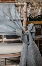 Chaise housse nœud - nœud, Écharpe