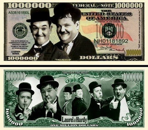 Laurel hardy billet - -,