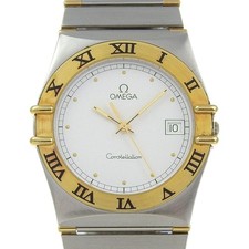 OMEGA Constellation Watches Date WhiteDial Stainless Steel Quartz Analog d...
