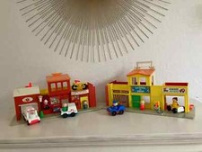 21 ⚜Old Fisher Price Play Family Le Village Toy Ref: 997 Vintage Year 1973