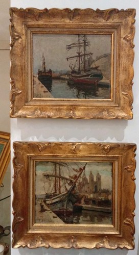 Paire tableaux anciens - paire, de