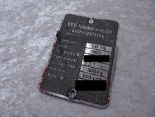 DDR Originale Plaque simson Sr