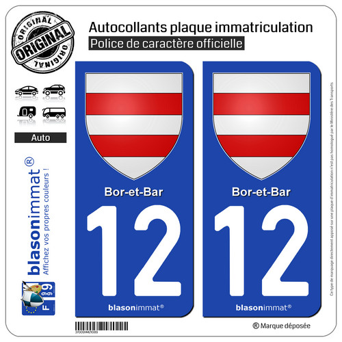 Autocollant plaque - 2,