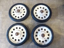 4 roues de landau de poupée