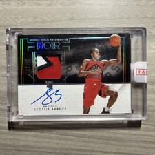 2021 Panini Noir Scottie Barnes RPA Rookie 3 Clr Patch On Card Auto Encased #/99