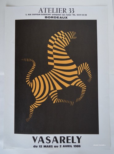 Vasarely affiche de - vasarely,,