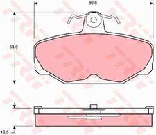 TRW GDB472 Set Plaquettes de