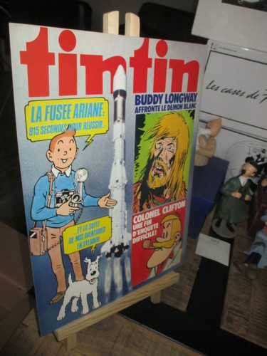 Tintin affiche cartonnée pour - cartonnée,