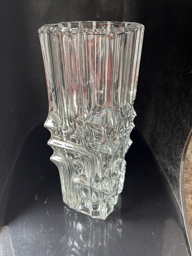 Vase verre moulé coloré - vase,