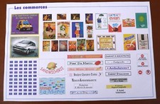 HO DETAIL BOARD STICKER "LES COMMERCES" Ref: 2714 JOUEF.
