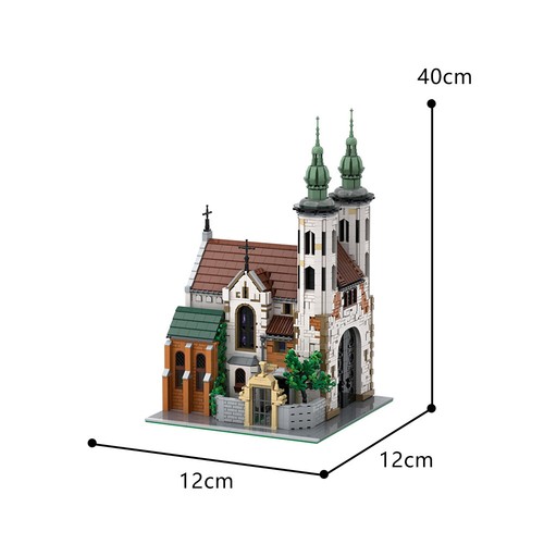 Small medieval church model - medieval,