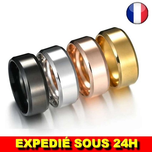 Bague anneau homme titane - bague,