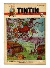Journal TINTIN  Edition BELGE n°31  31 juillet 1947  Couverture LAUDY  superbe