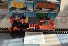 Trains Playmobil Vintage + 4 Wagons