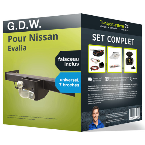 Attelage pour nissan evalia - nissan,