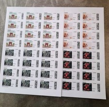 1 feuilles de 24 timbres auto collant 20g validité permanente 