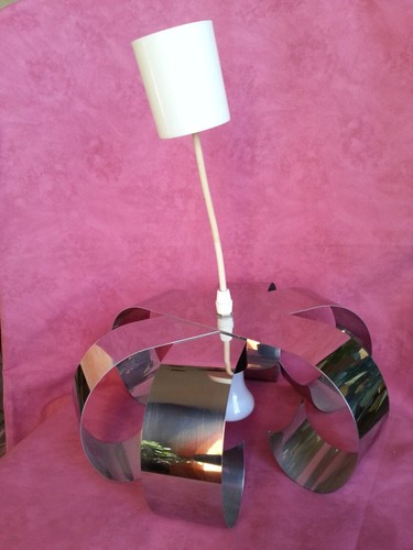 Vintage beau lustre chrome - vintage,