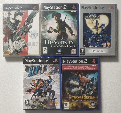 Lot jeux ps2 metal - lot,
