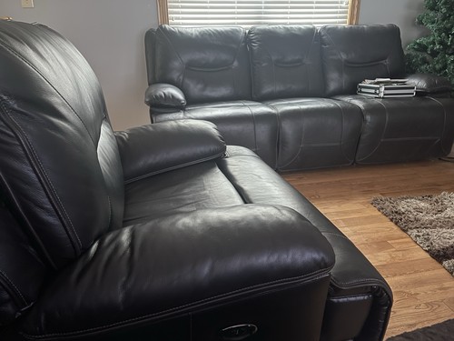 Leather power reclining - leather,