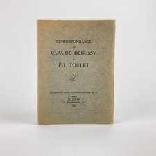 CORRESPONDANCE DE DEBUSSY & P.-J. TOULET . LE DIVAN, 1929 . EO N° 1/100 ARCHES