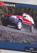 2001 FORD ESCAPE 4x4 Australian 16p Brochure + Specs Accessories MAZDA TRIBUTE