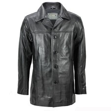 Hommes Véritable Cuir Mi 3/4